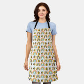 Cute Bumble Bee and Rainbows Pattern Schort (Gedragen)