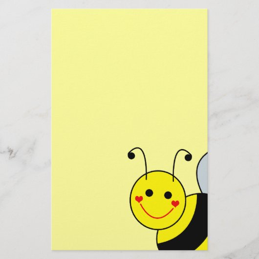 Cute Bumble Bee Briefpapier (Voorkant)