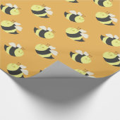Cute Bumble Bee Cadeaupapier (Hoek)