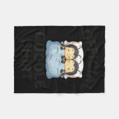 Cute Bumble Bee Couple Cuddle Fleece Deken (Voorkant (Horizontaal))