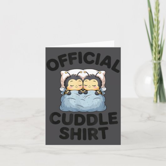 Cute Bumble Bee Couple Cuddle  Kaart (Voorkant)