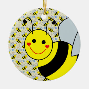 Cute Bumble Bee Keramisch Ornament