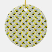 Cute Bumble Bee Keramisch Ornament (Achterkant)