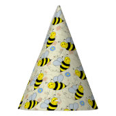Cute Bumble Bee met Pattern Feesthoedjes (Links)