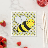 Cute Bumble Bee met Pattern Servetten (Insitu)