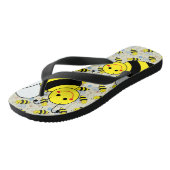Cute Bumble Bee met Pattern Teenslippers (Schuin)