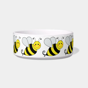 Cute Bumble Bee met Pattern Voerbakje