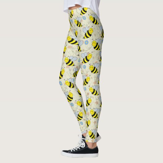 Cute Bumble Bee Pattern Leggings (Links)