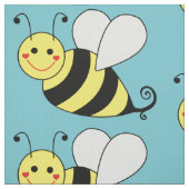 Cute Bumble Bee Pattern Stof (Swatch)