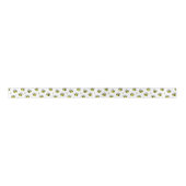Cute Bumble Bee Pattern White Lint (Voorkant)