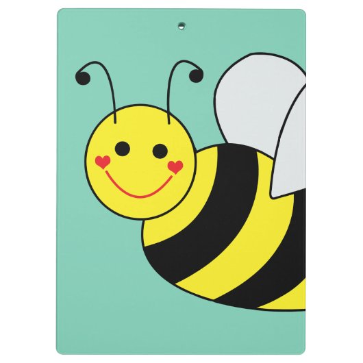 Cute Bumble Bee Persoonlijk Klembord (Achterkant)