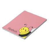Cute Bumble Bee Persoonlijk Notitieblok (Gedraaid)