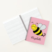 Cute Bumble Bee Persoonlijk Notitieboek (Binnen)