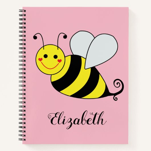 Cute Bumble Bee Persoonlijk Notitieboek (Voorkant)