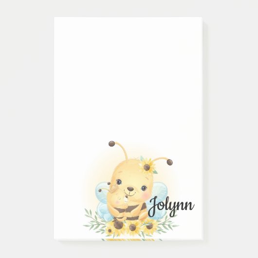 Cute Bumble Bee Post-it® Notes (Voorkant)