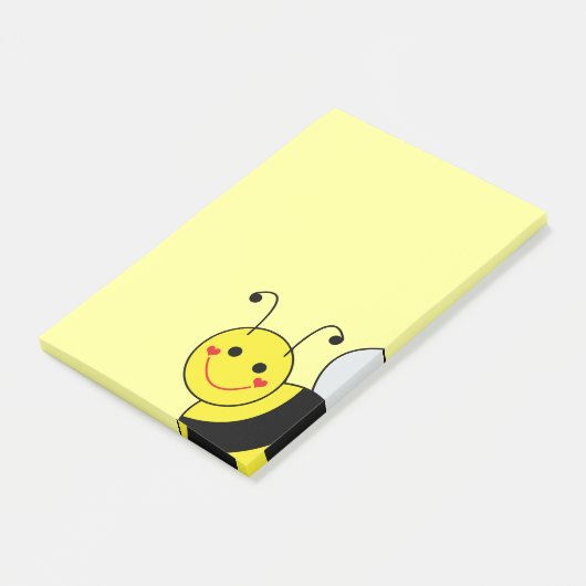 Cute Bumble Bee Post-it® Notes (Schuin)