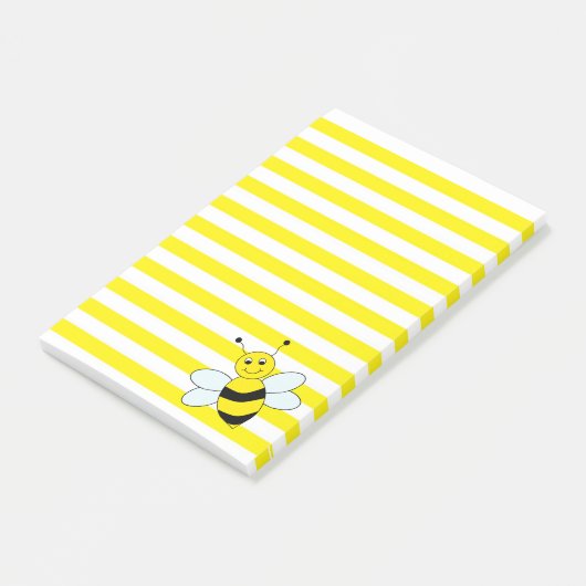 Cute Bumble Bee Post-it® Notes (Schuin)