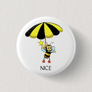 Cute Bumble Bee Ronde Button 3,2 Cm