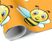 Cute Bumblebee Cadeaupapier (Rol Hoek)
