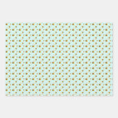 Cute Bumblebee en Flowers Inpakpapier Vel (Voorkant 3)