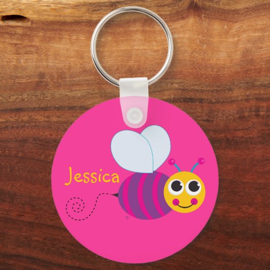 Cute Bumblebee Sleutelhanger (Voorkant)