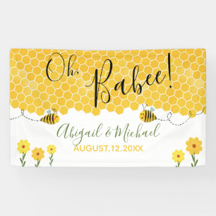 Cute Bumblebees Geslacht Neutrale Baby shower bij  Spandoek