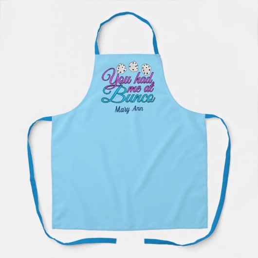 Cute Bunco Game Night Pink Blue Monogram Schort (Voorkant)