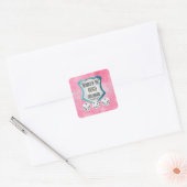 Cute  Bunco Player Bunco Party Vierkante Sticker (Envelop)