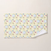 Cute Bunnies avec marguerites de printemps et papi (Serviette à main)