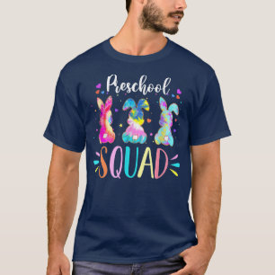 Cute Bunnies Preschool Teacher Squad Paasdag Ti T-shirt