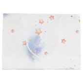 cute bunny and crescent moon groot cadeauzakje (Achterkant)