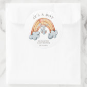 Cute Bunny Arc-en-ciel C'est un Autocollant garçon (Sac)