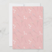 Cute Bunny Birthday Invitation Kaart (Achterkant)