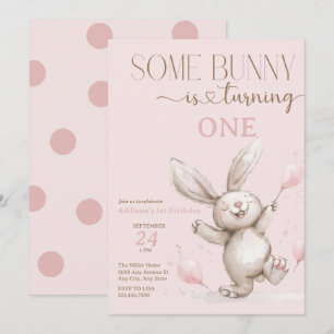 Cute Bunny Birthday Kaart