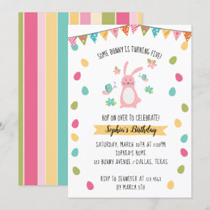 Cute Bunny Birthday Kaart