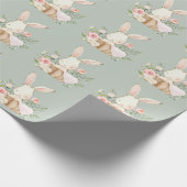 Cute Bunny Cadeaupapier (Hoek)