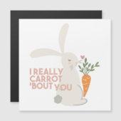 Cute Bunny Carrot Pun, ik verrot je echt. (Voorkant / Achterkant)