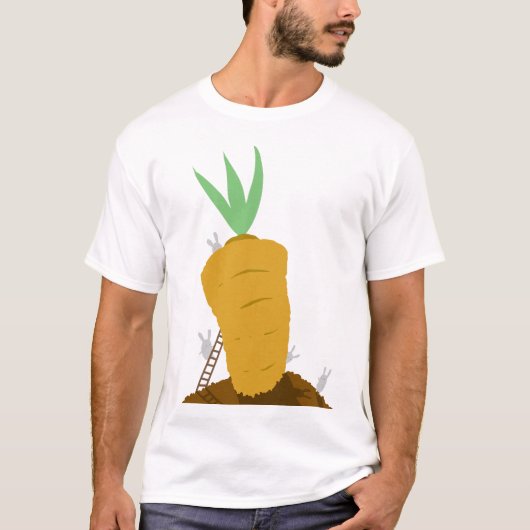 Cute Bunny Carrot T-shirt (Voorkant)