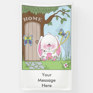 Cute Bunny Cartoon Spandoek
