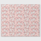 Cute Bunny Cats Cadeaupapier (Vlak)