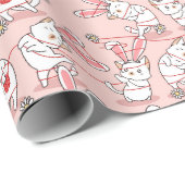 Cute Bunny Cats Cadeaupapier (Rol Hoek)