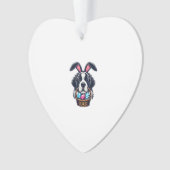 Cute Bunny Ear Saint Bernard Dog Easter Egg Owner  (devant)