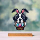 Cute Bunny Ear Saint Bernard Dog Easter Egg Owner  (Neutre)
