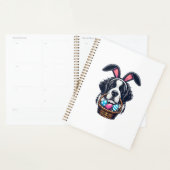 Cute Bunny Ear Saint Bernard Dog Easter Egg Owner  (Devant avec enveloppe)