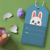 Cute Bunny Easter Cadeaulabel