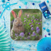 Cute Bunny Easter Papieren Bordje (Feest)