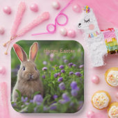 Cute Bunny Easter Papieren Bordje (Feest)