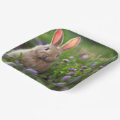 Cute Bunny Easter Papieren Bordje (Gebogen)