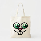 Cute Bunny Face Canvas tas (Voorkant)