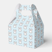 Cute Bunny Face Rabbit Pattern Bedankdoosjes (Achterkant)